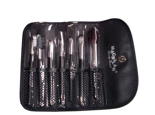 Kit Com 7 Pincéis Para Maquiagem